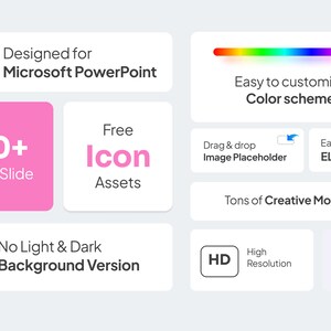 PowerPoint Template, Modern Gradient Presentation Design, Pitch Deck | Visual Communication | Creative Slides | Professional Template image 2
