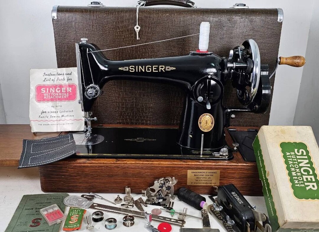 201K Singer Hand Crank Sewing Machine Etsy