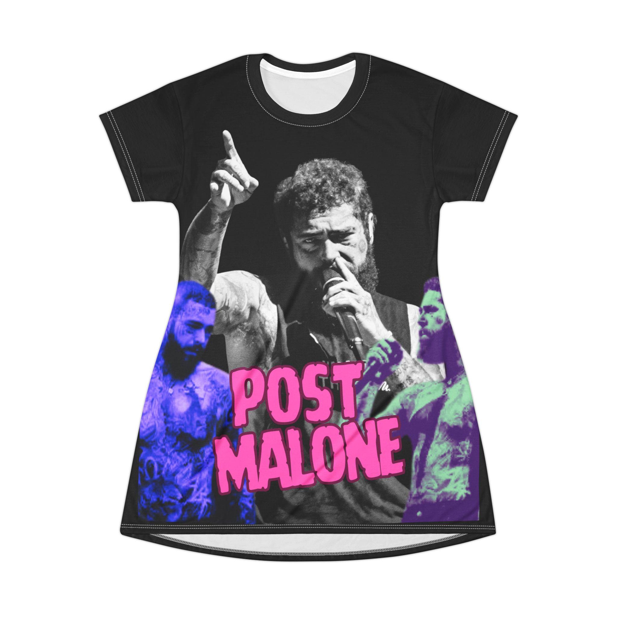 post malone t shirt dress Post Malone Cowboy Hat T Shirt Dress, L