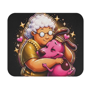 Cartoon Dog Courage Mousepad Desk Mat