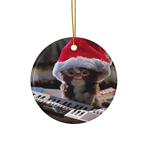Gremlins Movie Gizmo Santa Hat Ceramic Ornament - Etsy