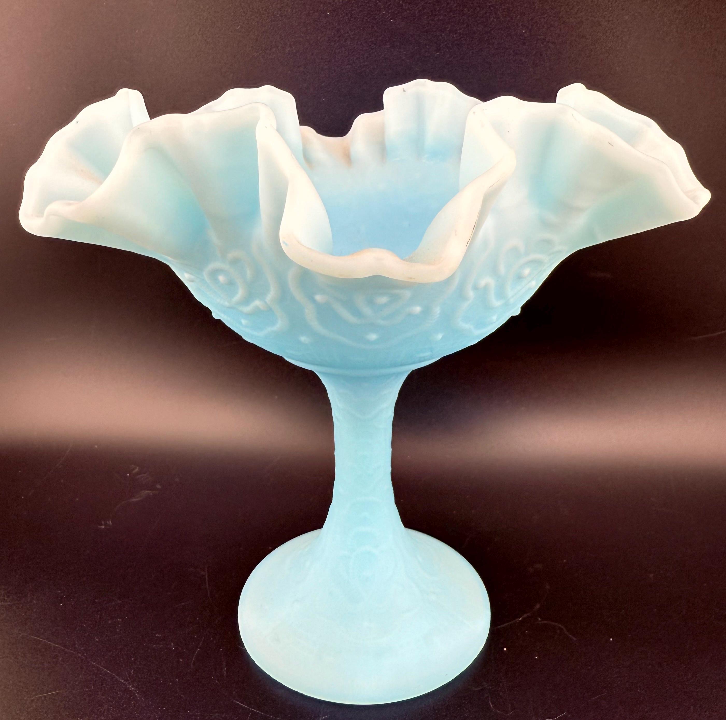 工芸品 BLUE ORIGINAL PERSIAN GLASS HAND MADE Vintage, Mid Century Cobalt Blue Glass Persian Bohemian