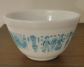 パイレックス ロビンズエッグ ブルーボウル No 303 ミッド