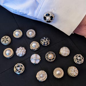 couvre-bouton rond aux motifs variés