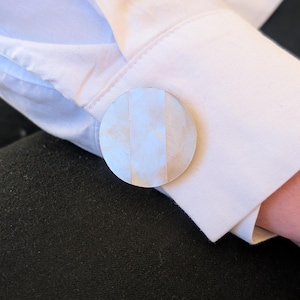 Couvre-Boutons en Nacre naturelle, Style Art Déco Années 80, Bijou de Chemisier et col Chic, Accessoire Élégant pour Elle, button covers