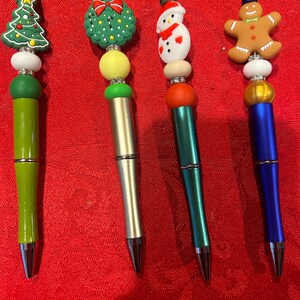 Christmas Beaded Pens