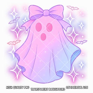 Schillernder Geist PNG, Kokettes Halloween-Design, Schillerndes Geist-Design, Halloween PNG, Girly Halloween Png, Süßer Geist Png, Kürbis Png