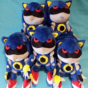 Custom Handmade Hue Hue Metal Sonic Plush