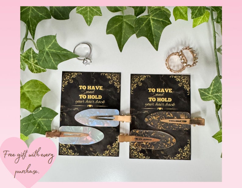To Have and to Hold Your Hair Back Bridesmaid Gift Proposal Box Hair Clips / Bachelorette Party