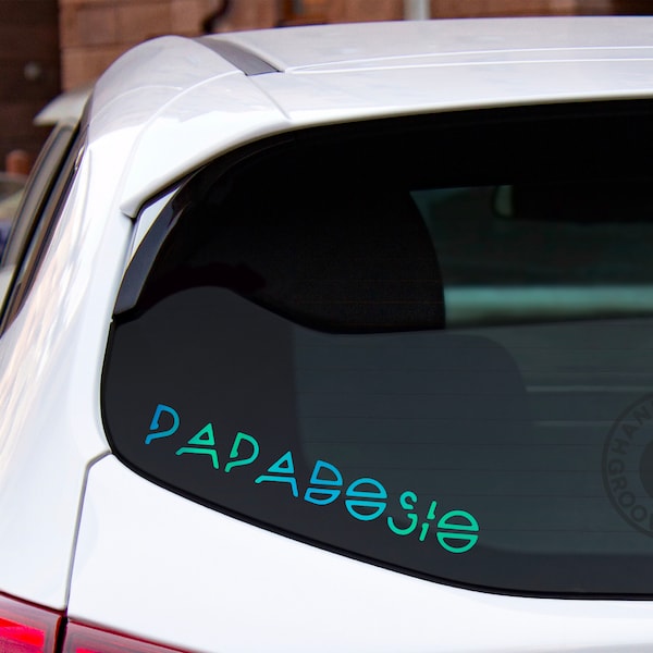 Papadosio Full Text EDM DJ Logo Vinyl Car Laptop Custom Decal / Sticker