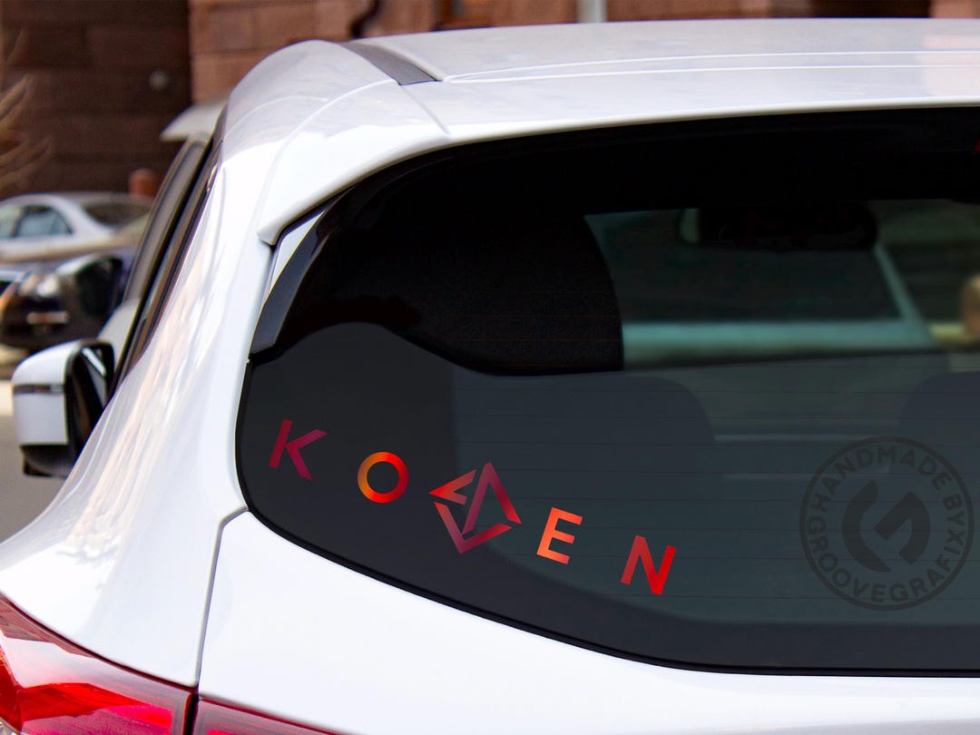 Koven Text EDM Logo Vinyl Car Laptop Custom Decal / Sticker - Etsy