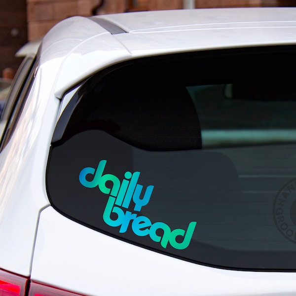 Daily Bread Full Text EDM DJ Logo Vinyl Car Laptop Custom Decal / Sticker