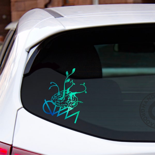 Ganja White Night GWN Letters EDM DJ Logo Vinyl Car Laptop Custom Decal / Sticker