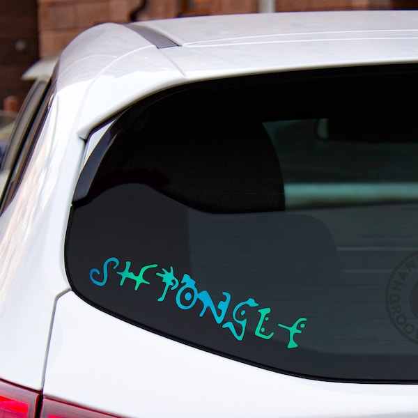 Shpongle Full Text EDM DJ Logo Vinyl Car Laptop Custom Decal / Sticker