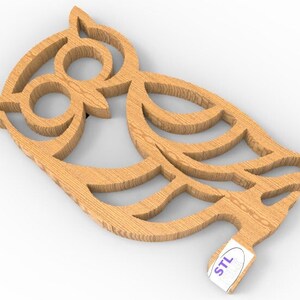 Owl dxf wall decoration