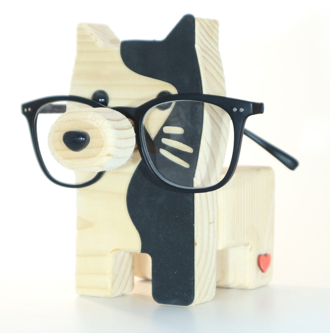 1pc Pet Glasses Stand; Wooden Eyeglass Holder Display Stand; Creative  Animal Glasses Holder For Desktop Accessory; Home Office Desk Decor