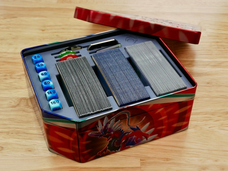 Deluxe Battle Deck Organizer for Pokemon TCG Tin Etsy