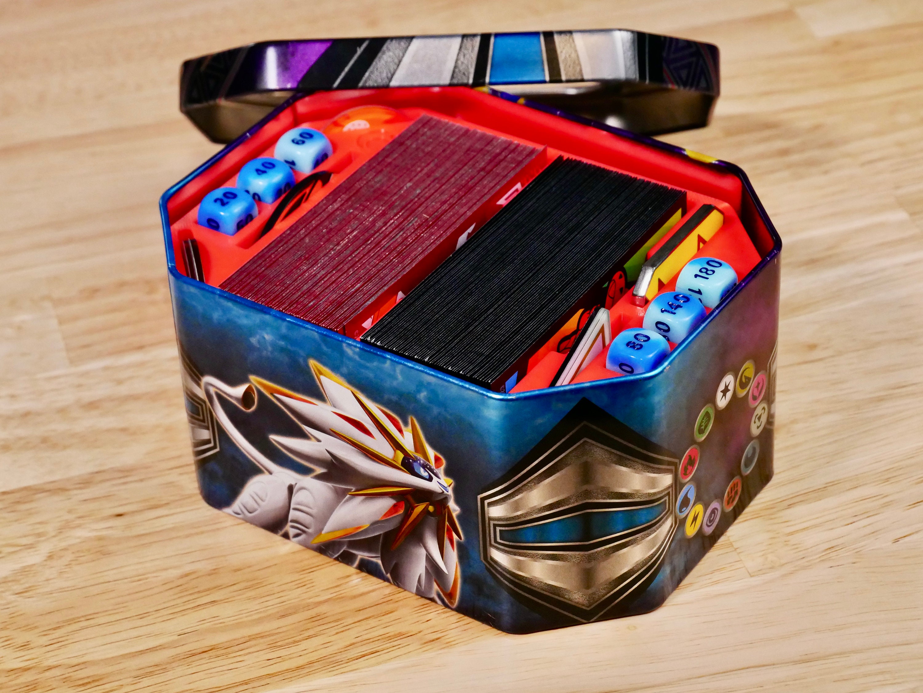 thumbnail image 2 of Custom Magnetic Mini Tin Organizer For Pokémon TCG – Factory Sealed – 2024 2 of 4