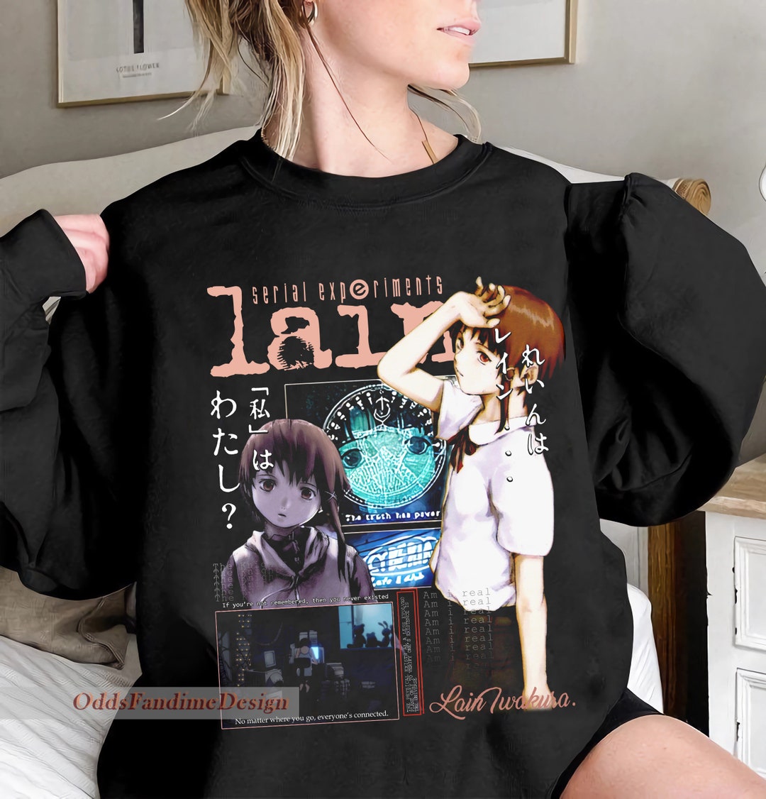 SERIAL Experiments LAIN Shirt Cyberpunk Lain Iwakura - Etsy