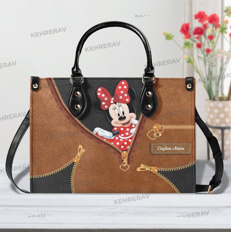 Minnie Leather bag Handbag, Minnie Women Bags Purses, Minnie Lover's ...
