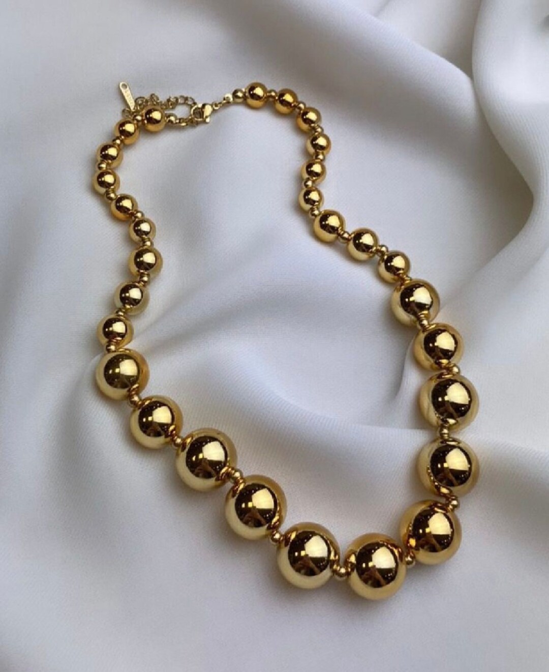 Handmade Goldplated Bead Necklace for Women Necklace for Etsy