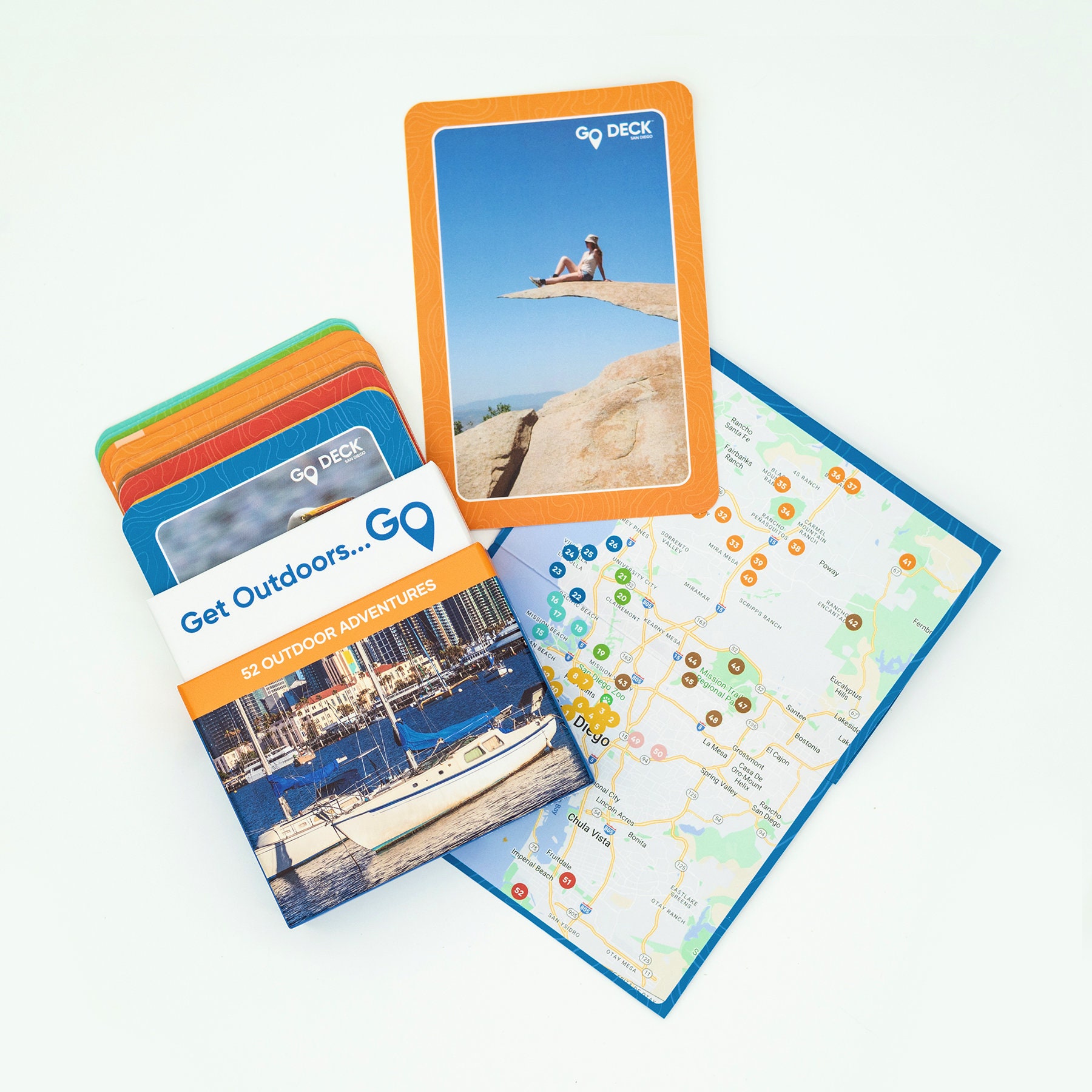 The GO Deck 52 Card San Diego Outdoor Adventure Deck Travel Adventure ...
