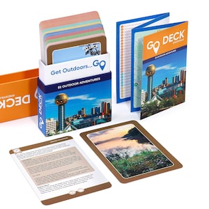 Het GO-deck Knoxville | Outdoor-avonturenkaart met 52 kaarten - Reisavontuur - Knoxville Gifts
