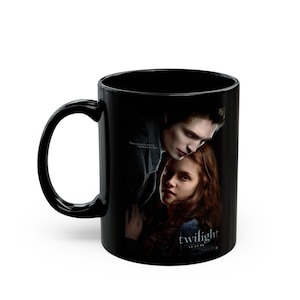 Twilight Mug, Bella and Edward Mug, Twilight gifts, Black Ceramic 11oz Mug