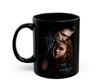 Twilight Mug, Bella and Edward Mug, Twilight gifts, Black Ceramic 11oz Mug