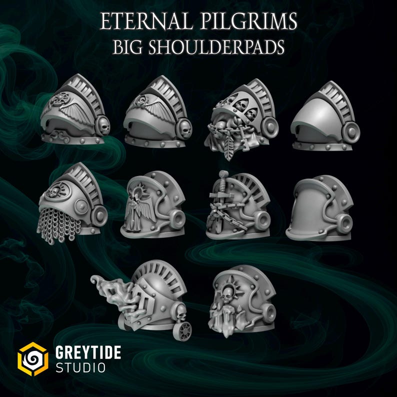 Eternal Pilgrims Terminator, Upgrade Bits Space Knights 3D Printed ABS-Like 12K High-Definition Resin Miniatures for Tabletop Wargame image 13
