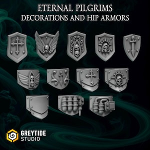 Eternal Pilgrims Terminator, Upgrade Bits Space Knights 3D Printed ABS-Like 12K High-Definition Resin Miniatures for Tabletop Wargame image 10