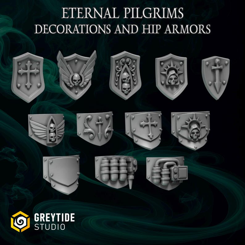 Eternal Pilgrims Terminator, Upgrade Bits Space Knights 3D Printed ABS-Like 12K High-Definition Resin Miniatures for Tabletop Wargame image 10