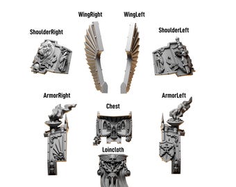 Eternal Pilgrim – Ancient Armor Upgrade Kit | 12K High-Definition Resin Miniatures | Dark Fantasy Medieval Upgrade Set Tabletop Wargames