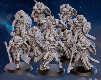 Stormpride Sisters Icewall Squad – 28mm Wargame Miniature | Sci-Fi Battle Sisters | Tabletop Army | DakkaDakka Compatible | Resin Figure