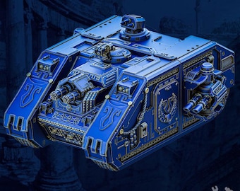 ASV Tank – Land Raider, Redeemer or Crusader – 28mm Sci-Fi Wargame Vehicle – 3D Printed ABS-like Miniature with Options
