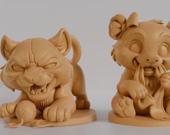 Fairy Animal Figurine Inspired by Cartoons | 3D Printed ABS Like | Unpainted or Custom Painted