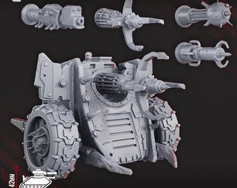 Big Wheelz Gat | DakkaDakka - compatible | Savage Sci-Fi Horde | Grimdark Warriors Squad | Dakkadakka Collection