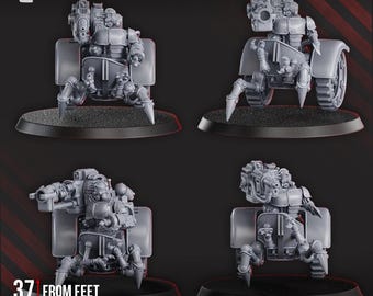 Light & Heavy Mechtaur Miniatures – Sci-Fi Mech Centaur Units | Grav-Cannon,Plasma Culverin, Arc Rifle, Torsion Cannon | Licensed Dakkadakka