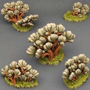 Fantastic Plants & Rocks – Scenic Base Bits | 3D Printed Terrain Details | Miniature Basing Accessories | Two Size Options Part 2