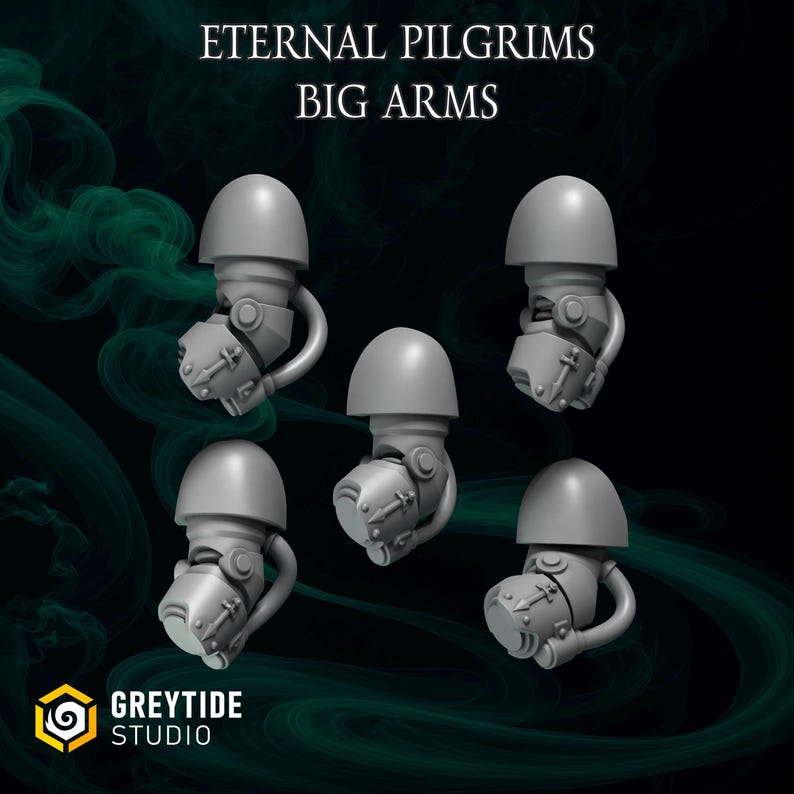 Eternal Pilgrims Terminator, Upgrade Bits Space Knights 3D Printed ABS-Like 12K High-Definition Resin Miniatures for Tabletop Wargame image 14