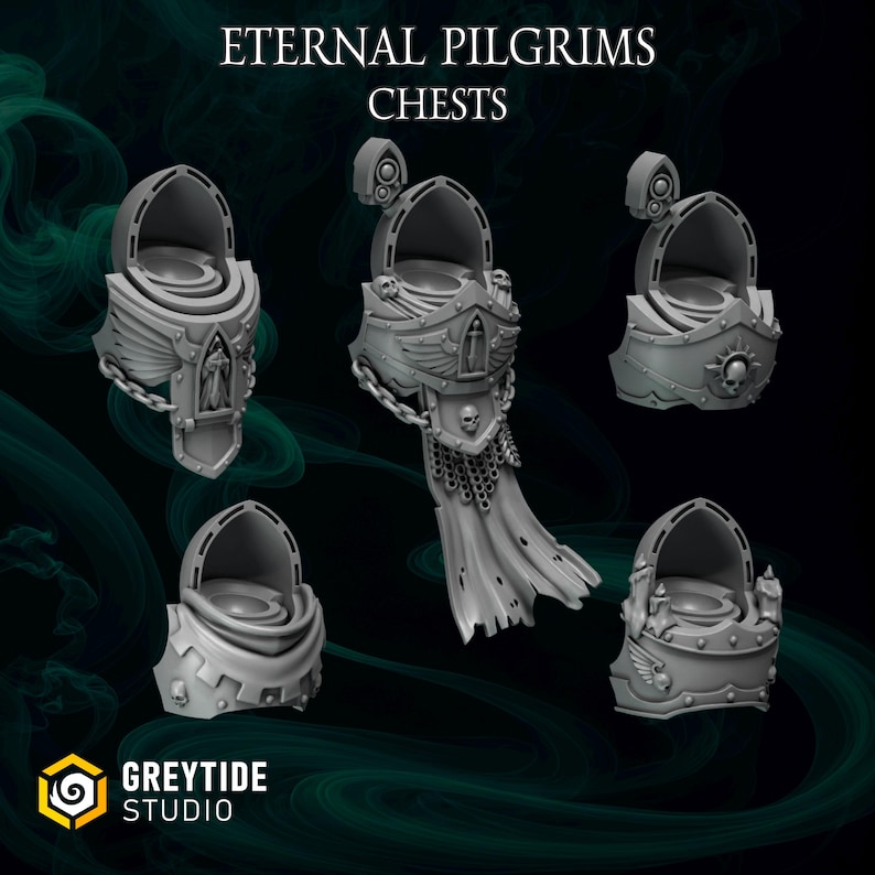 Eternal Pilgrims Terminator, Upgrade Bits Space Knights 3D Printed ABS-Like 12K High-Definition Resin Miniatures for Tabletop Wargame image 15