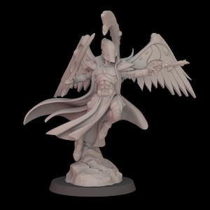 Winged Everlasting – Grimdark Fantasy Elite Elemental Commander Miniature