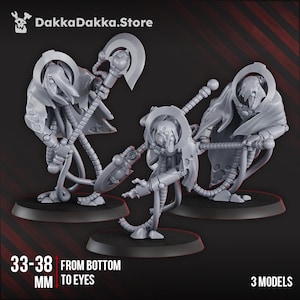 Iron Executioner Squad – Dakkadakka | Dark Sci-Fi Miniature Art | Grimdark Character Design | Futuristic Iron Warriors