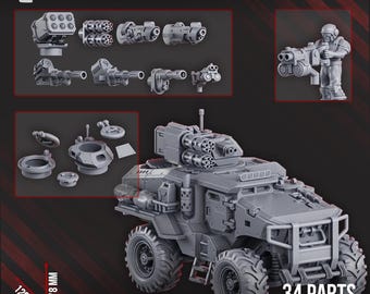 Neofelis N-59 Infantry Fighting Vehicle – Sci-Fi Armored Miniature – Futuristic Military Model – Tabletop Wargaming Vehicle – Resin Kit