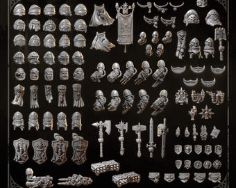 Eternal Crusaders Terminator Kit, Heavy Armor Upgrade Bits, 3D Printed ABS-Like 12K High-Definition Resin Miniatures for Tabletop Wargames