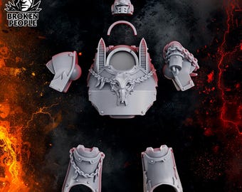 Contemptor Dreadnought – Grimdark Sci-Fi Armored Walker Proxy compatible -3D Printed ABS-Like 12K High-Definition Resin Miniatures