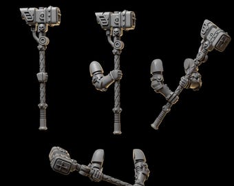 Eternal Pilgrim – Two-Handed Weapon | 3D Printed ABS-Like 12K High-Definition Resin Miniatures for Tabletop Wargames & RPGs