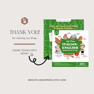 My First Italian Book 150 Words Italian English Book for Bilingual Kids Italian Book for Kids Learn Basic Italian Words and Phrases image 8