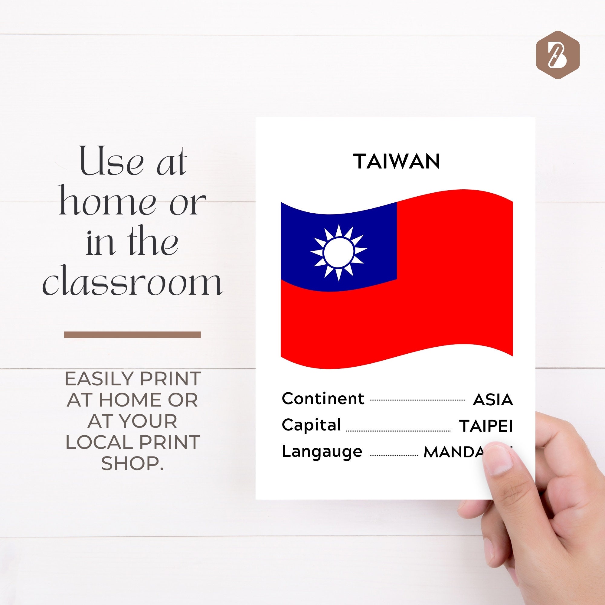 Asia Flags Flashcards 50 Cards, Asian Countries, Asian Capital