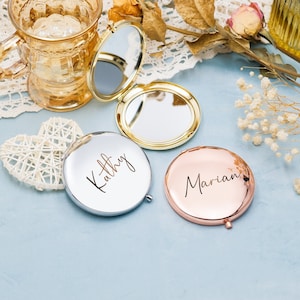 Benutzerdefinierte Taschenspiegel/Muttertagsgeschenk/Geburtstagsgeschenke/Brautjungfer Vorschlag/Make-up-Tasche/Personalisierte Geschenke für Frauen /Reise-Taschenspiegel